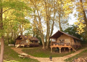 La Chouette in de Gers, Frankrijk Safari Lodges La Chouette 30pluskids