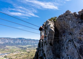 14. Canigou outdoor op camping Ascou La Forge in Ariege, Frankrijk ViaFerrata - stPaul - laatste brug Canigou Outdoor op Camping Ascou La Forge 30pluskids