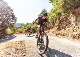 Canigou outdoor op camping Le Rotja in de Pyrenees-Orientales, Frankrijk MTB - medium - klim Canigou Outdoor op Camping Le Rotja 30pluskids