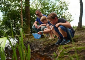 Geardropper op camping Morgenrood in Oisterwijk, Nederland visjes vangen Geardropper op camping Morgenrood 30pluskids