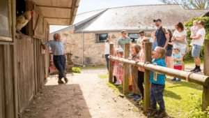 Kijken bij de boer bij Bosinver Farm Cottages in Cornwall