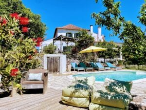 Zwembad bij kindvriendelijke Quinta Vida Verde in Midden-Portugal