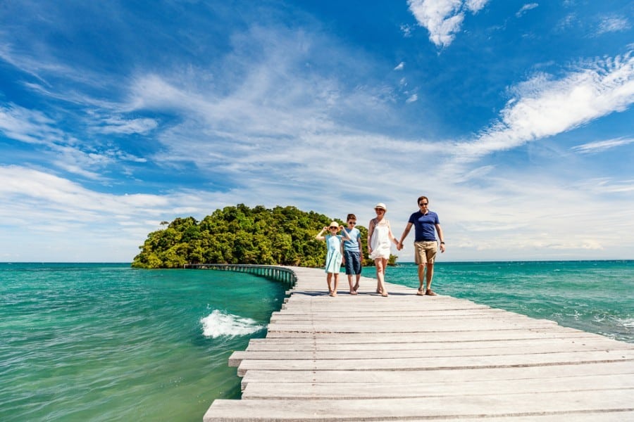 eiland gezin met kinderen - 30pluskids