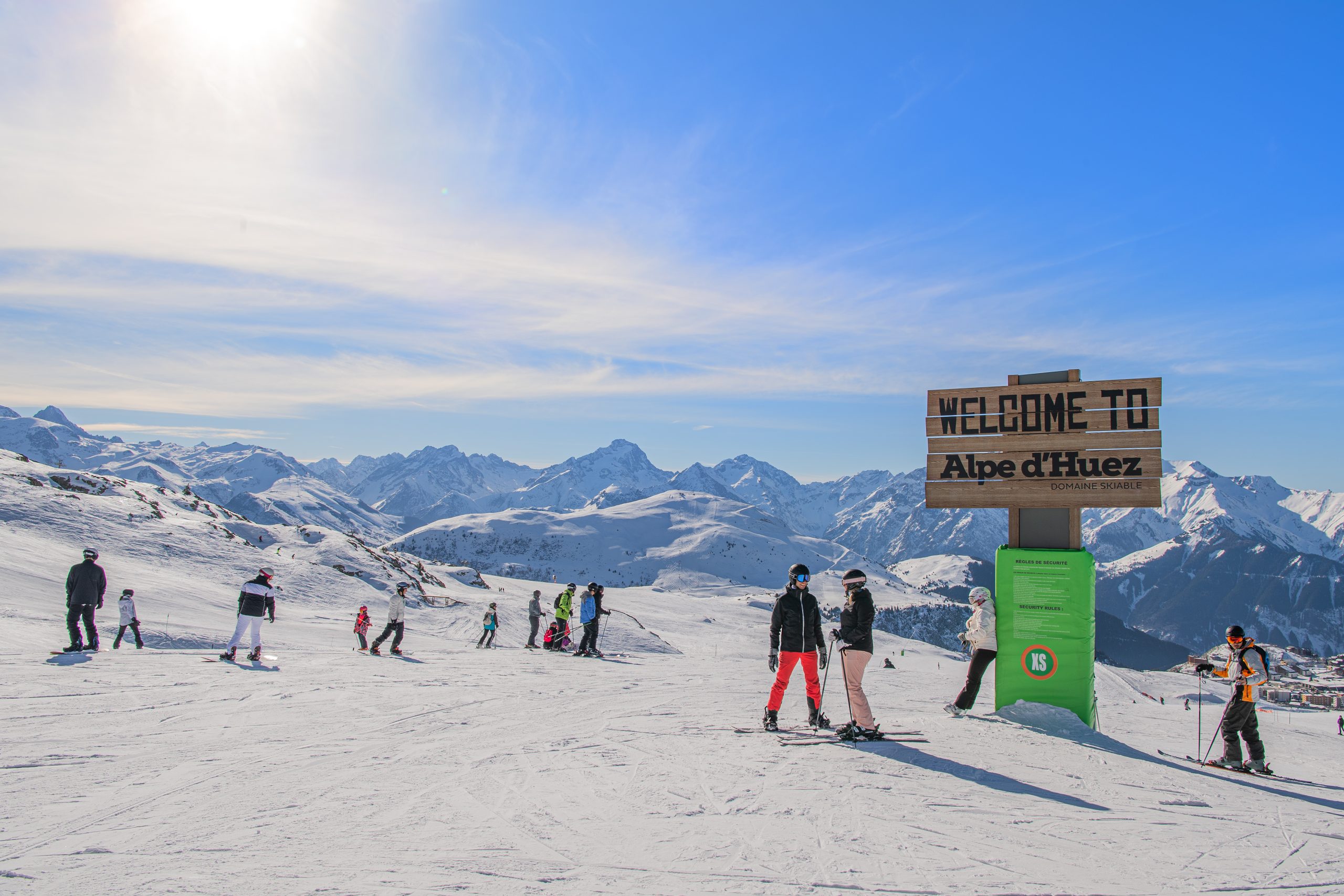 Met het gezin skien of snowboarden op de alpe dhuez