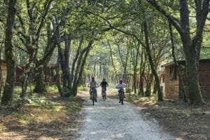 Fietsen op Huttopia Caminos de Galicia