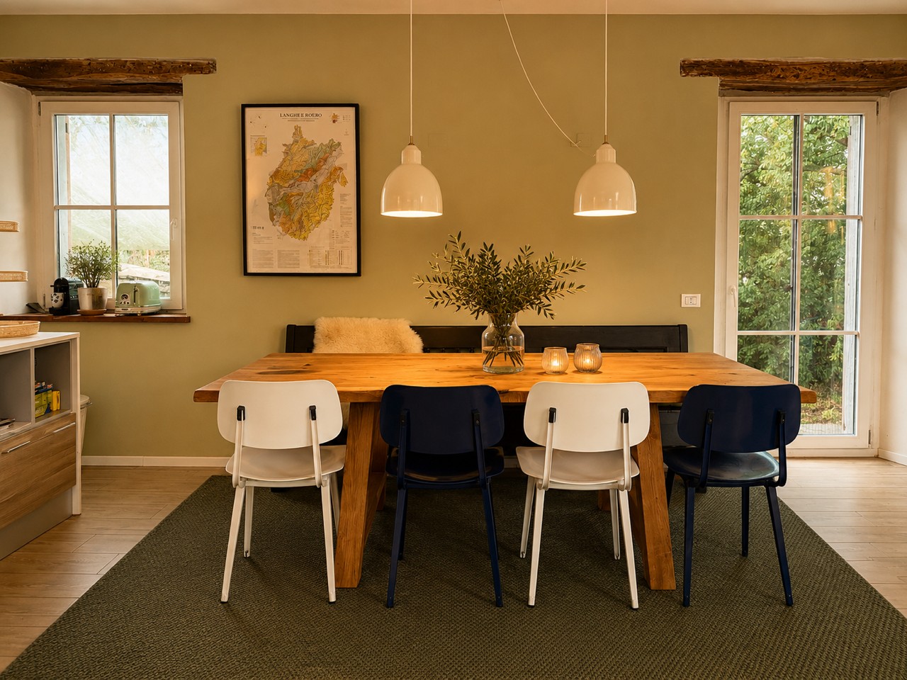 Casa staccata in piemonte italie eettafel